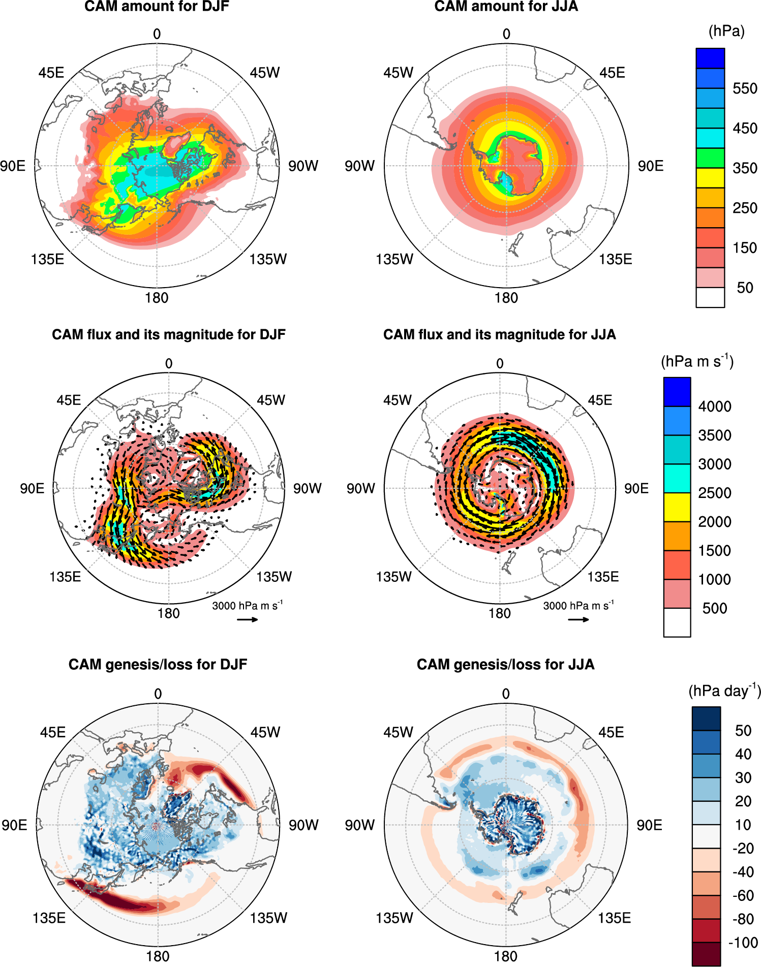 Climatolgy of cold airmass